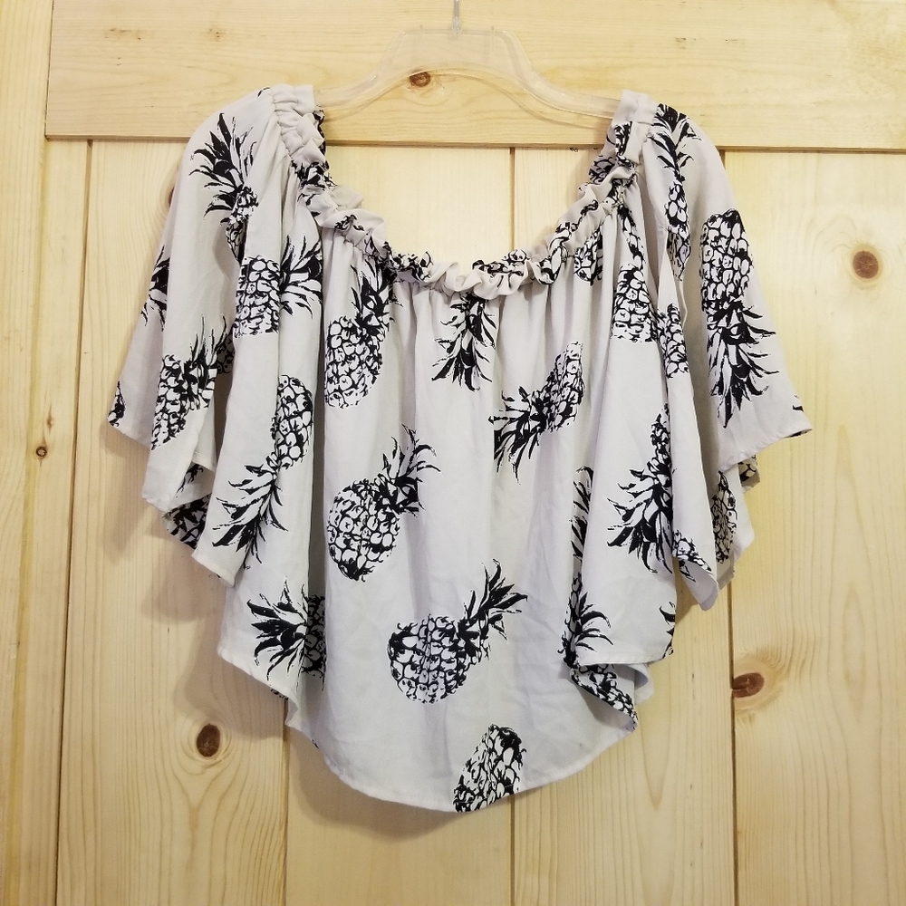 Almost Pink Boutique Flowy Crop Top